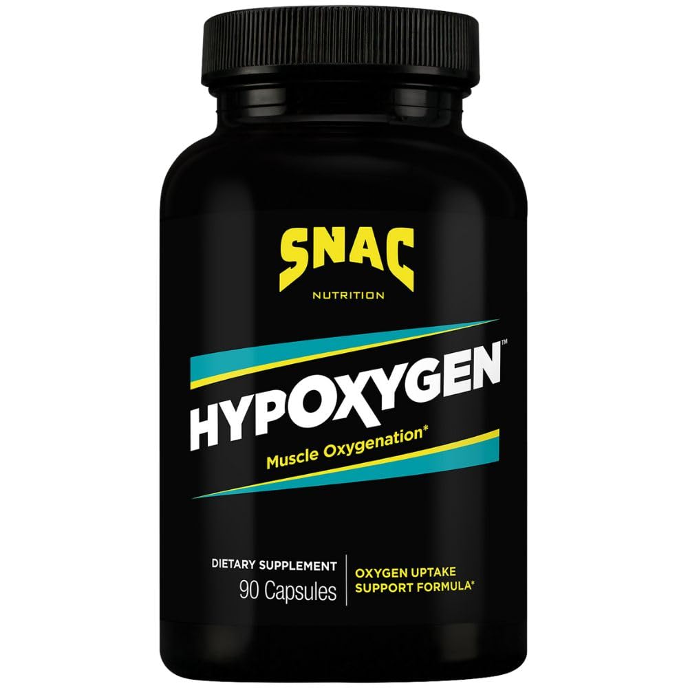SNAC HypOxygen - Muskel Oxygenation Performance & Endurance Supplement, verbessert die Körper VO2 Max & Assists mit Erholung von High-Repetition Übung, 90 Veggie Kapseln (45 Portionen)