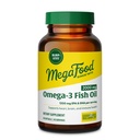 MegaFood 2000mg Huile de poisson Oméga 3 suppléments - Burp-Less & L'huile de citron infusée - Supplément de soutien cardiaque, cérébral, oculaire, articulaire et immunitaire - 1200mg EPA & DHA par portion - 90 Softgels, 45 portions