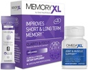 Supplément de soutien conjoint OmegaXL, pour le soulagement - Support musculaire naturel, Huile de moules à lèvre verte, 60 Count & MemoryXL, Magnésium L-Thréonate: Supplément Cerveau pour Mémoire & Focus Unservored 30 Pack