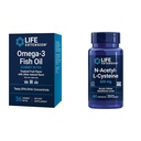 Life Extension Omega-3 Fish Oil Gummy Bits und N-Acetyl-L-Cystein Immun- & Respiratorische Unterstützung