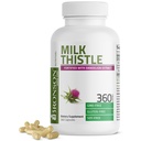 Bronson Milk Thistle Silymarin Marianum & Dandelion Root Liver Gesundheit Unterstützung, Antioxidans Unterstützung, Detox, 360 Kapseln