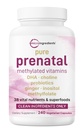 Micro Ingredients Prenatal Vitamins for Women | 38-in-1 with Folate, DHA, Choline, Iron, Probiotics, Inositol, & Vitamin C, D, B Complex | No Fillers | 240 Veggie Capsules
