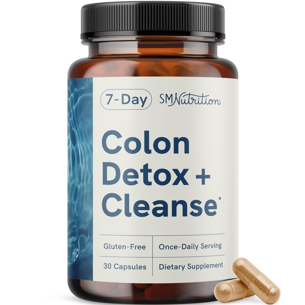 7 giorno Pulire & Detox | Supports Bloating Relief & Occasional Constipation | Fast Acting 7 giorni Detox Cleanse per le donne e gli uomini con probiotici per Gut Health & Regularity | Gluten-Free | 30Ct.