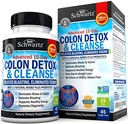 Pulitore e disintossicazione del colon per il supporto digestivo - 15 giorni Pulitura ad alta resistenza ad azione rapida con fibra probiotica, Psyllium Husk e Noni per il supporto di costipazione e Bloating, Non-GMO, 45 Conte