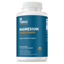 Dr Tobias Magnésium Bisglycinate, complexe de chélate tamponné de magnésium à haute absorption, 200 mg par gélule, soutient l'énergie, la santé musculaire, osseuse et articulaire, supplément de magnésium non OGM, 120 capsules