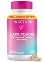 Suppléments Cohosh Noir Rose Stork pour femmes - 540 mg Cohosh Noir Pur pour Perimenopause, Soutien à la ménopause - 30 Capsules