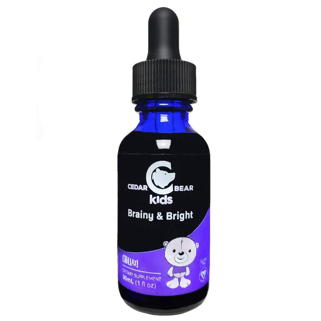 Brainy dell'orso di cedro e luminoso per i bambini - Supporta la messa a fuoco calma e mentale 1 FL Oz