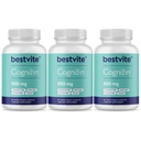 BESTVITE Cognizin Citicoline 500mg (180 vegetarische Kapseln) (60x3) - Klinisch untersucht Premium Choline Nootropic - No Stearates - Vegan - Glutenfrei - Brain Ergänzungen für Gedächtnis und Fokus