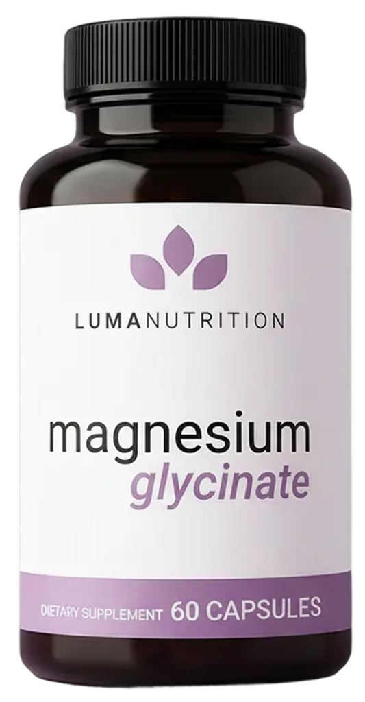 Luma Nutrition Magnesium Glycinate 1000mg Supplement - 60 Capsules