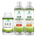 Best Earth Naturals Hair Growth Starter Set con Vitamine di crescita dei capelli, Shampoo e Condizionatore