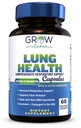 Crescere la vitamina Lung Health, supplemento di supporto respiratorio, Lung Health Extra Strength Support, Lung Cleanse Formula con vitamina C per sostenere il sistema bronchiale, Traspirare le vie respiratorie - 60 capsule