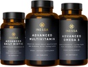 Inessa Essential Wellness Bundle.com Multivitamine, Probiotique et Omega 3 Produit à un grade clinique pour un bien-être optimal pour les hommes et les femmes