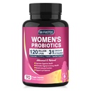DRFOSTER Probiotiques pour les femmes santé digestive, probiotiques vaginaux 120 milliards CFU 31 souches avec enzymes digestives et prébiotiques et D mannose et canneberge pour voie urinaire, 90 capsules