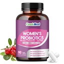 Probiotici per la salute digestiva delle donne, 70 miliardi di CFU Probiotici con enzimi digestivi & Prebiotici & Cranberry per Gut, Immune & Urinary Tract Balance, Rilascio ritardato, 90 capsule vegetali