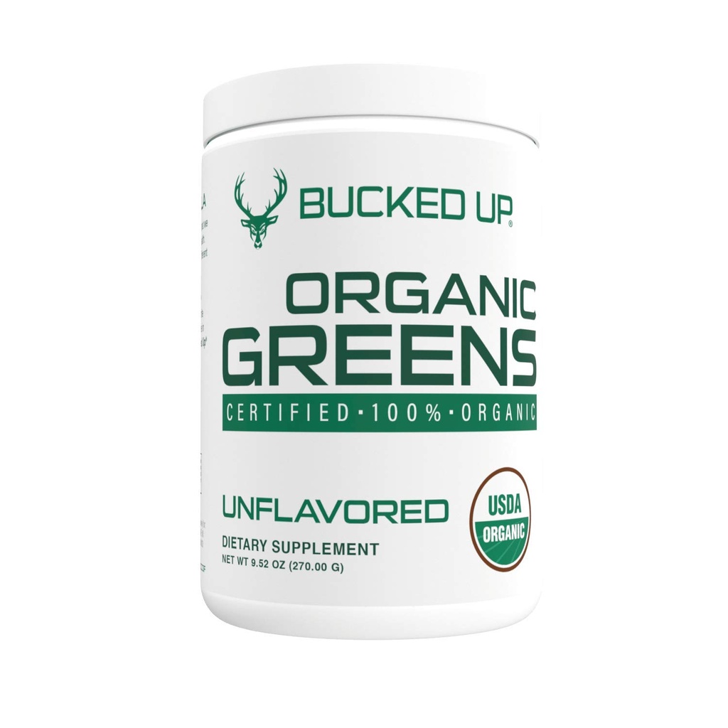 Greens Superfood Poudre non aromatisée : 8 Verts mixtes les plus essentiels Certifié 100% biologique : Chlorella, épinards, Kale, Spiruline, Alfalfa, Brocoli, Blé Herbe et Orge Herbe.