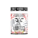 Polvere di pre-allenamento di Gauntlet, allenamenti esplosivi, messa a fuoco laser, mid Stim, aroma stupefacente, gufo di Veteran e operato, imballaggio Vary di maggio (25 Serve, banana di fragole)