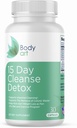 Body Art 15 Day Colon Cleanse Detox – Capsule naturali per la salute digestiva – Supporto delicato per uomini e donne – 30 Conte