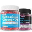 Zinc and Magnesium Supplement with Potassium Citrate 1000mg Gummeis for Women Men