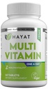 Vitamines végétales multivitamines naturelles, Vitamines quotidiennes avec vitamine A, C, D, E, B1, B2, B3, B6, B12, Biotine, Zinc et plus, 2 mois d'approvisionnement, tous naturels, halal certifié, 60 comprimés, fabriqués aux États-Unis