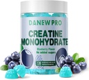 Monohydrate de créatine 5000mg pour les hommes et les femmes, Monohydrate de créatine pour la force musculaire, Constructeur musculaire, Boost énergétique, Supplément de pré-entraînement(120 Comte)-Blueberry Flavor