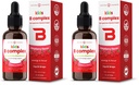 NutraChamps Vitamin B Complex for Kids, B1, B2, B3, B6, B7, B9 & Methyl B12, Kids B Complex Liquid Drops Supplement, Energy, Focus, Metabolism, Natural Berry, 120 Servings, 4 Month Supply (Pack of 2)