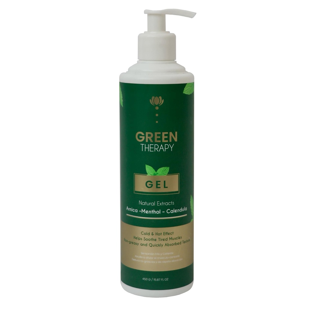 Green Therapy Gel – Relaxing Muscle & Joint Gel with Arnica, Menthol & Calendula – Non-Greasy, Fast-Absorbing Formula – 15.87 oz