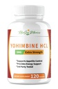 Yohimbine HCL Bark Extract Extra Strength Supplement 5 mg x 120ct Kapseln Premium Fat Burner, Gewichtsverlust, Appetitkontrolle, männliche Unterstützung, Energie und mehr