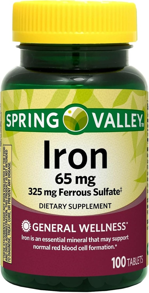 Valle di Primavera - Ferro da stiro 65 mg, 100 compresse