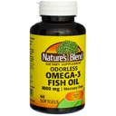 Natur Mischung Omega-3-Fischöl geruchlose 60 Sgels