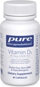 Reine Kapseln Vitamin D3 25 mcg (1.000 IU) - Ergänzung zur Unterstützung von Knochen, Gelenk, Brust, Herz, Colon & Immune Gesundheit - mit Premium Vitamin D - 30 Kapseln