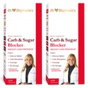 Dr. Stephanie's Mealtime Carb & Sugar Blocker - Ridurre Carbi Digeriti & Zuccheri, Stimolant-Free (2 Pack)
