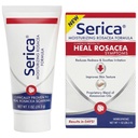 Serica Moisturizing Rosacea Formula (1 Oz), Helps Reduce Redness, Soothe Irritation, Improve Skin Texture & Tone, Homeopathic Face Moisturizer with Ceramides, Fatty Acids & ian Oils