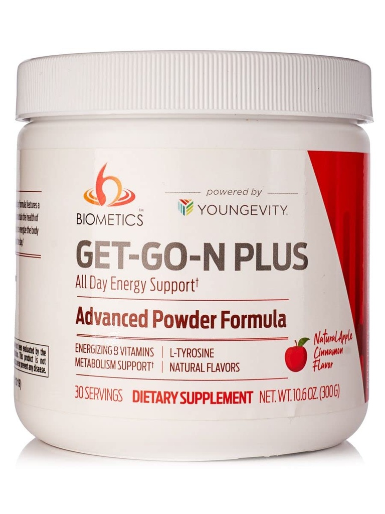 Biometics Get Go N Plus All Day Energy Natural Energy Boost 300g can - 4 Pack