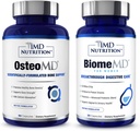 1MD Nutrition OsteoMD & BiomeMD per le donne Bundle | Supporto completo per ossa e salute urinaria