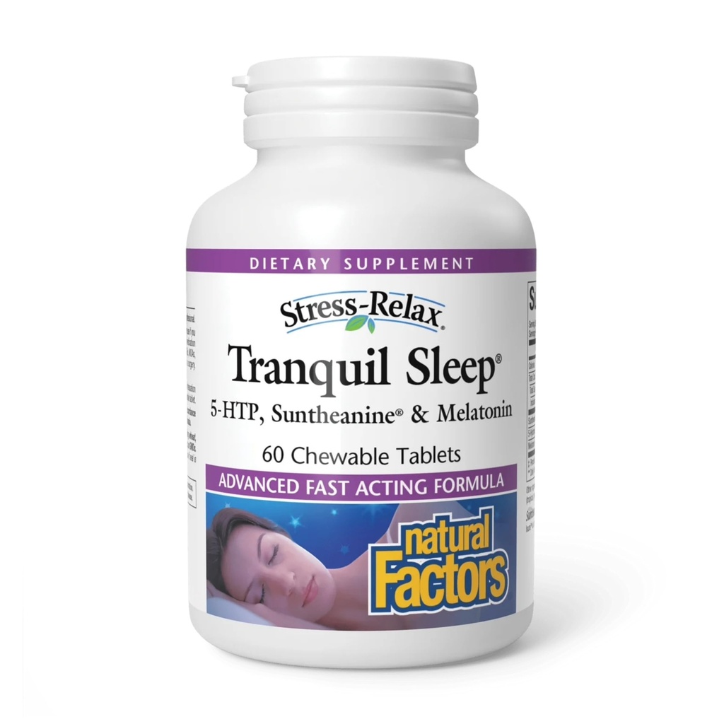 Natürliche Faktoren - Stress-Relax Tranquil Sleep - 60 Chewable Tablets