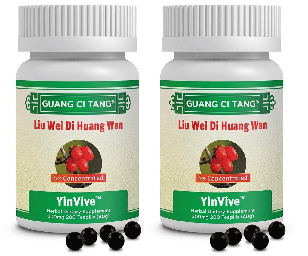 Activeherb Guang Ci Tang YinVive Liu Wei Di Huang Wan, 200 Teapills - Pack of 2
