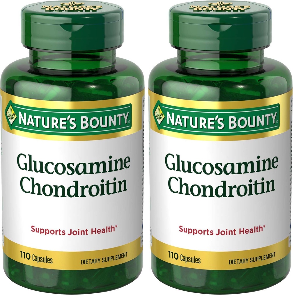 Pillole di condroitin di Bounty della natura e supplemento dietetico, Support Joint Health, 110 capsule (Pack of 2)