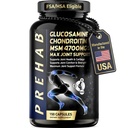 Glucosamine Chondroïtine MSM.Supplément de soutien mixte Premium.Support conjoint supplémentaire de 4700mg.Support conjoint max.