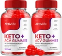 ActivLife Keto ACV Gummies - Active Life Keto Apple Cider Gummies, ActivLife Keto + ACV Weight Management Gummies ActiveLife Advanced 1000mg Formulaa (2 Pack - 120 Gummies)