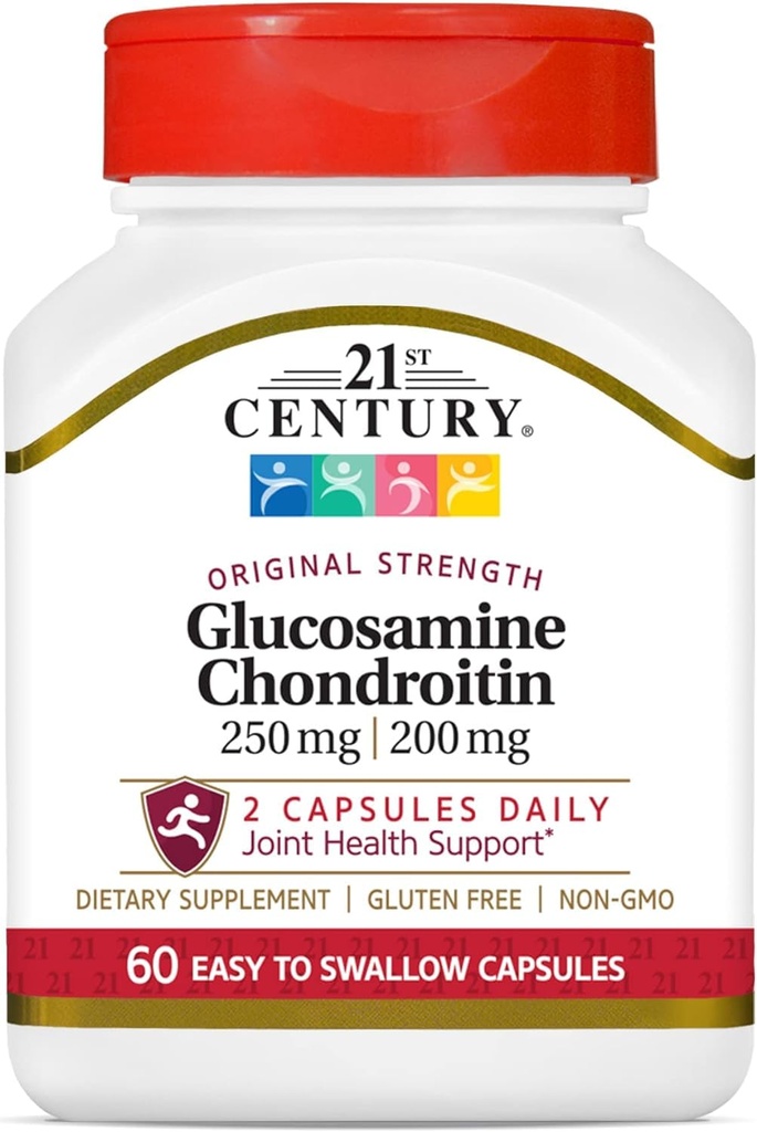 21. Jahrhundert Glucosamin und Chondroitin, Originalkapseln, 60-Count (21472)