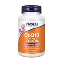 NOW Nahrungsergänzungsmittel, CoQ10 60 mg mit Omega 3 Fischöl, Herz-Kreislauf-Gesundheit*, 120 Softgels
