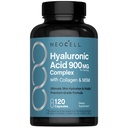 NeoCell Hyaluronic Acid Complex 900mg | 120 Capsules | with BioActive Collagen Peptides & MSM | Premium Grade Formula