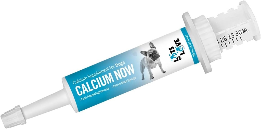 Calcium Now - Oral Calcium for Whelping Dogs (30 ml) - Dog & Cat Calcium Supplement Paste - Un sacco di amore