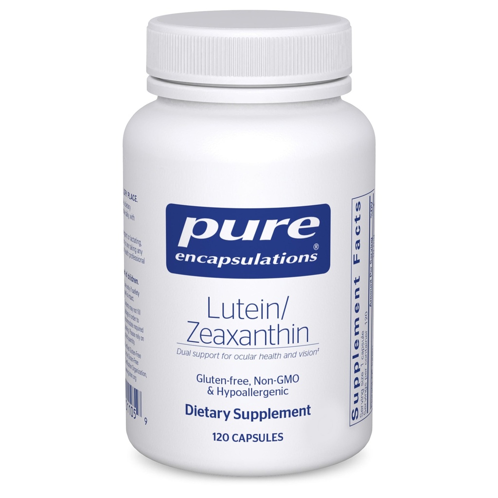 Pure Encapsulations Lutein & Zeaxanthin - Supporti Visione complessiva* - Mantiene il pigmento maculare e la salute degli occhi* - Supporto antiossidante* - Vegan-Friendly & Non-GMO - 120 Capsule