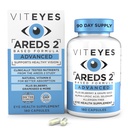 Viteyes AREDS 2 Advanced Eye Vitamins, Macular Support with Bilberry, uvaeed, FLORAGLO Lutein, Selenium, Natural Vitamin E, Allergen Free, Vision Protection, Eye Doctor Trusted, 180 Count