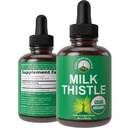 Estratto di cardo del latte organico di USDA gocce di liquido Vegan. Integratore di erbe del fegato Detox. Zucchero Zero, Grande per Digestione e A Cleanse. Pure Organic Latte Thistle Tincture Integratori per Donne e Uomini
