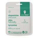 Dopamina Supplementi | 800mg l-tirosina supplemento | Natural Dopamine Booster For Focus, Energy, Alertness & Motivation | 60 capsule – 1 al giorno | Dopamine Brain Food Supplement |Thyroid supporto
