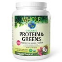 Terre et mer entières à partir de facteurs naturels, protéines et verts fermentés organiques, supplément alimentaire entier végétalien, tropical, 1lb 7,3 Oz