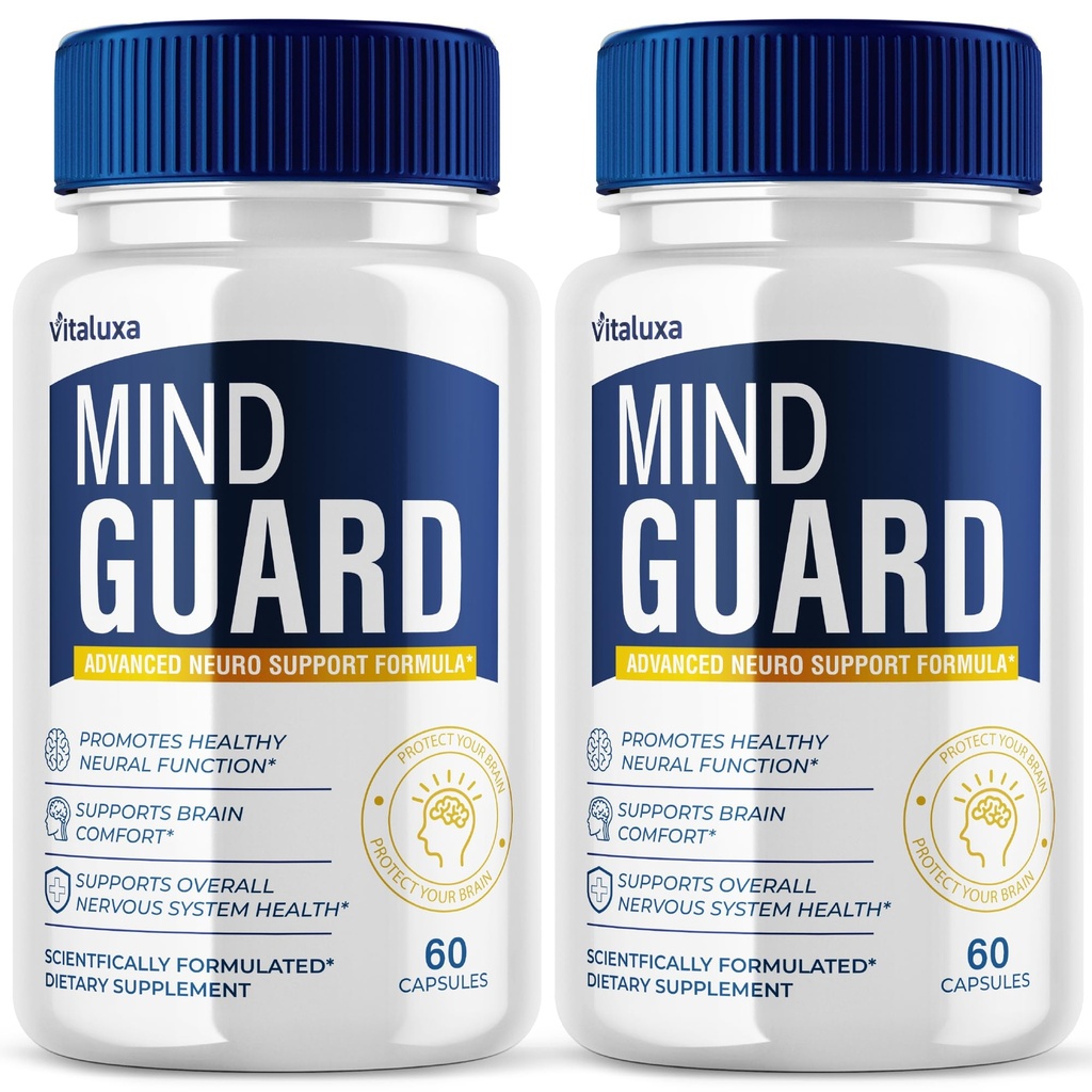 (2 Pack) Mind Guard Supplemento al cervello capsule, MindGuard Memory Pills Brain Health Nootropic Booster Clarity Focus Advanced Formula Premium Cognitive Function Support Tutti gli ingredienti naturali (120 Ct)