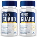 (2 Pack) Mind Guard Supplemento al cervello capsule, MindGuard Memory Pills Brain Health Nootropic Booster Clarity Focus Advanced Formula Premium Cognitive Function Support Tutti gli ingredienti naturali (120 Ct)
